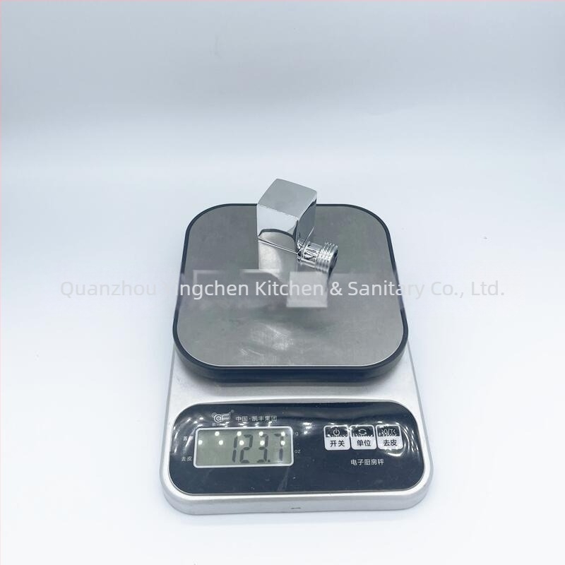 Kvadratni kutni ventil za WC i bojler, zidna ugradnja, cinkovo-legirani materijal, Ø1/2 unutarnji promjer, radni tlak 1.0, kvadratna osnova