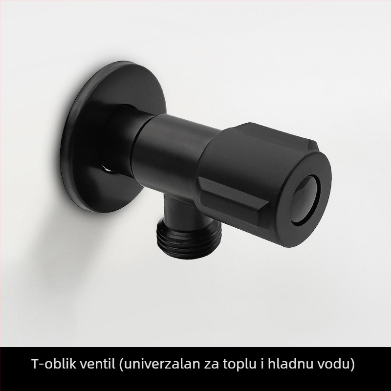 Kutni ventil od nehrđajućeg čelika 304, model JF-G01, unutarnji promjer 20 mm, navojni priključak, za ispiranje WC-a