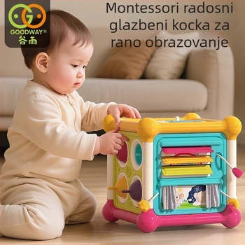 Montessori šesterostrana dječja igračka za finu motoriku, plastika, GuYu/Goodway, 3C certifikat, kod 2024012202639447