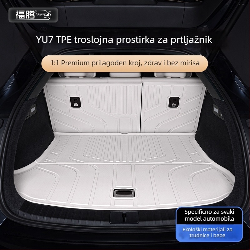 Tepih za prtljažni prostor Xiaomi Yu7, model 2025 – TPE s potpunim pokrivanjem, automobilska dodatna oprema