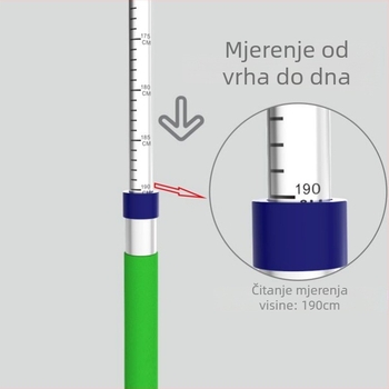All-in-one uređaj za mjerenje visine i težine, prenosiv za kućnu upotrebu, točna mjerenja za djecu, paket od 10 komada