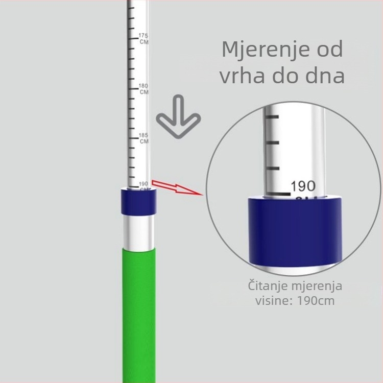 All-in-one uređaj za mjerenje visine i težine, prenosiv za kućnu upotrebu, točna mjerenja za djecu, paket od 10 komada