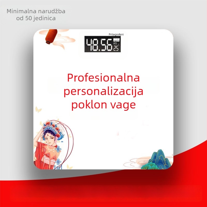 Tingman vaga za tjelesnu masnoću — USB punjenje ili baterija, jednostavan dizajn, mjeri težinu do 180 kg