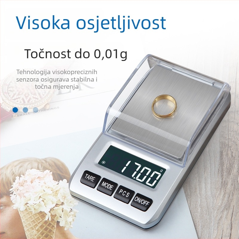 Changxie CX-288 Elektronička vaga za nakit, preciznost 0,01 g, raspon 0-1 kg