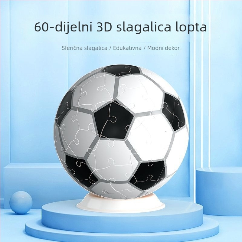 Trodimenzionalna slagalica kugla ukras (plastični materijal; višestruka upotreba; DIY mogućnost; prilagodljivo prema nacrtima)