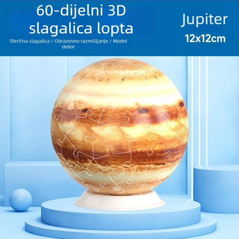 Trodimenzionalna slagalica kugla ukras (plastični materijal; višestruka upotreba; DIY mogućnost; prilagodljivo prema nacrtima)