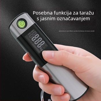 Prijenosna elektronička vaga za prtljagu s mjernom trakom – višenamjenska vaga za kupovinu i ribolov