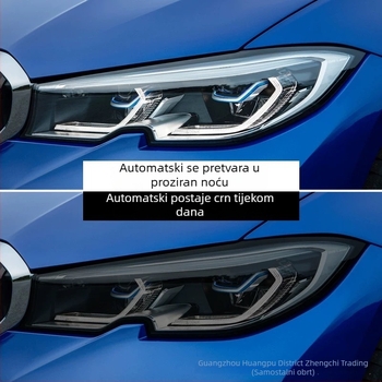 BMW X5/X6 TPU film za prednje lampe – svjetlosno kontrolirana promjena boje, visoka prozirnost, prozirni TPU zaštitni film