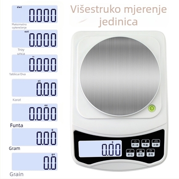 CX-598B vaga za nakit s preciznošću 0,01 g, raspon 0,05–1000 g, napajanje USB/AAA, elektroničko mjerenje