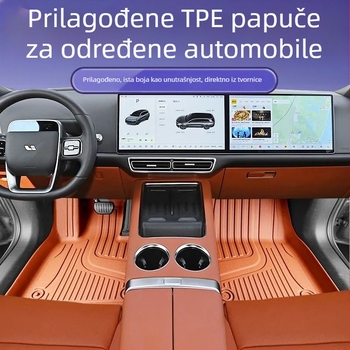 TPE prostirke za pod automobila za petosjedne modele, prugasti uzorak, marka Hesheng, prilagodljive
