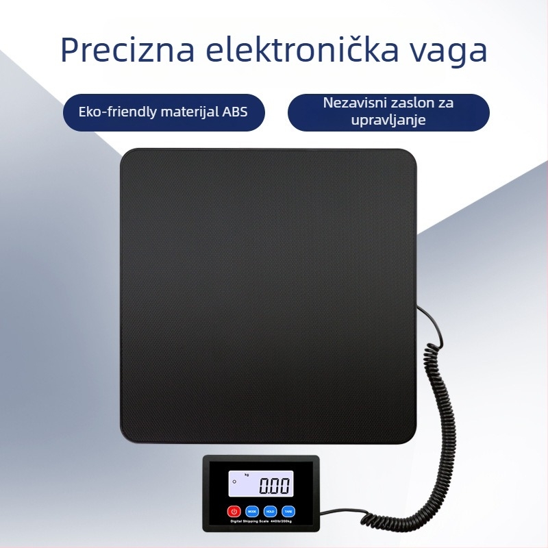 Visoko precizna digitalna vaga, 200 kg kapaciteta, prijenosna platforma za pakete i kućne ljubimce