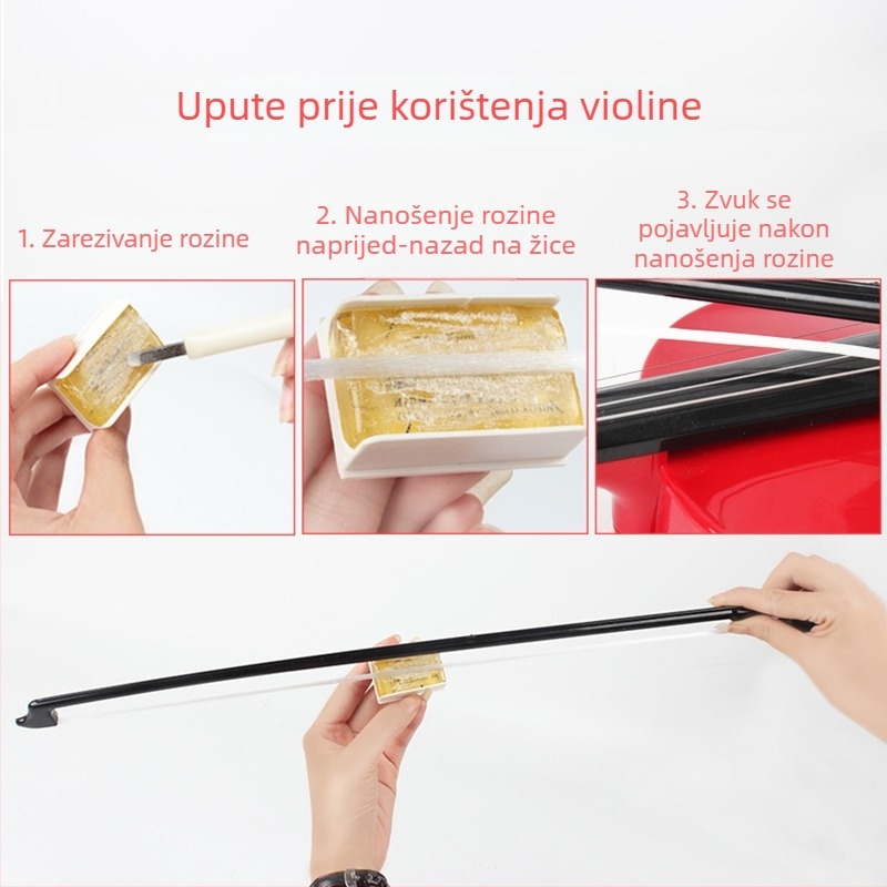 Igračka violina za početnike - plastični obrazovni instrument za uzrast od 7 do 14 godina - potiče emocionalni, kognitivni i motorički razvoj