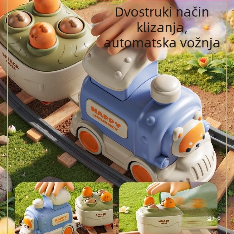 Plastična bebi igračka za 0–3 godine — interaktivne aktivnosti za razvoj koordinacije ruke i uma (vlačenje mrkve i Whack‑a‑Mole igra)