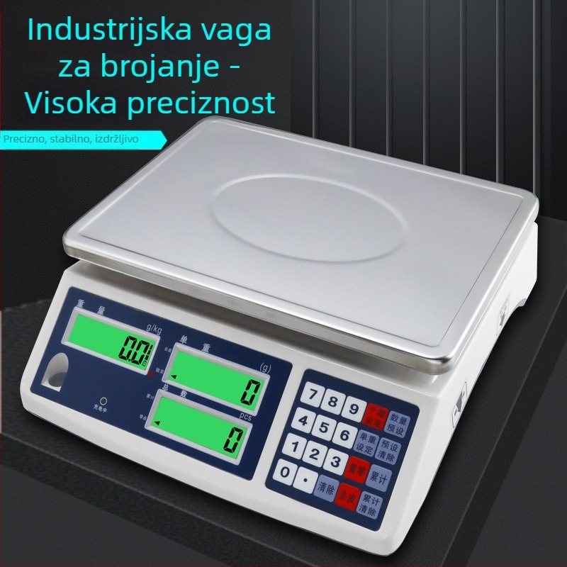 CHANGXIE CX-ACS Industrijska platformska vaga, elektronički mjerni uređaj za precizno brojanje u gramima, kompaktna vaga