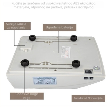 BCS-SN brojna platformska vaga, 3–30 kg, visoko precizna digitalna vaga