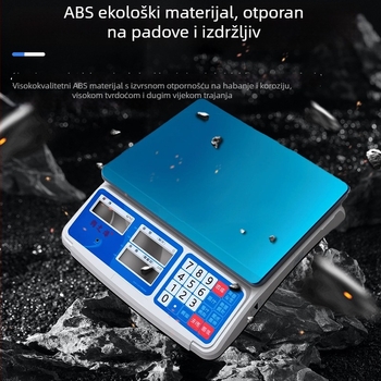 Elektronička stolna vaga, nosivost 30 kg, preciznost brojanja 0,01, očitavanje 0,1 g, model Tsc-h