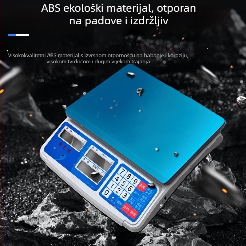 Elektronička stolna vaga, nosivost 30 kg, preciznost brojanja 0,01, očitavanje 0,1 g, model Tsc-h