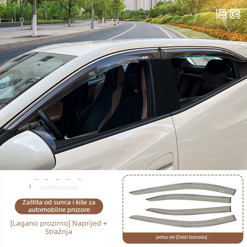 BYD Seagull zaštita prozora od kiše, traka kiše i rub retrovizora – dekorativni auto dodaci