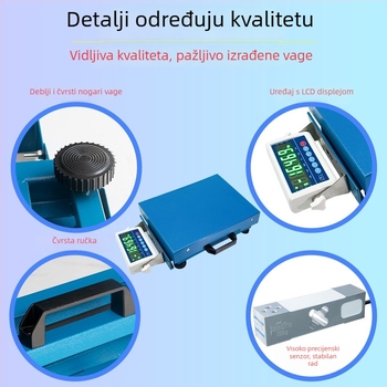 Prijenosna Bluetooth elektronička vaga za ekspresno sortiranje i poštansku upotrebu, bežični PDA, industrijska vaga