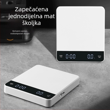 Elektronska vaga za kavu, prijenosna ručna za pripremu kave, kuhinjska vaga 3 kg/0,1 g, model C05, napajanje 2x AAA, Changxie Electronics