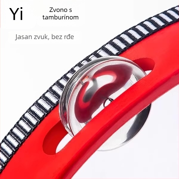 Tamburin s tijelom od oraha, Model 001, Ručno držani glazbeni instrument, Kartonsko pakiranje