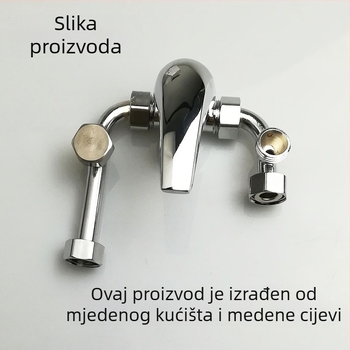 U-oblik miješalni ventil za električni bojler, cijelo bakreno tijelo, miješalica tople i hladne vode, model gyt648, radni tlak 0,9 MPa, temperatura hladne vode 4°C, temperatura tople vode 200°C, izlazni promjer Ø15 mm