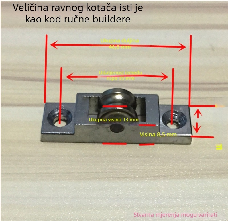 A203 komplet hardvera za klizna vrata i prozore, tip 77, za rashladne vitrine