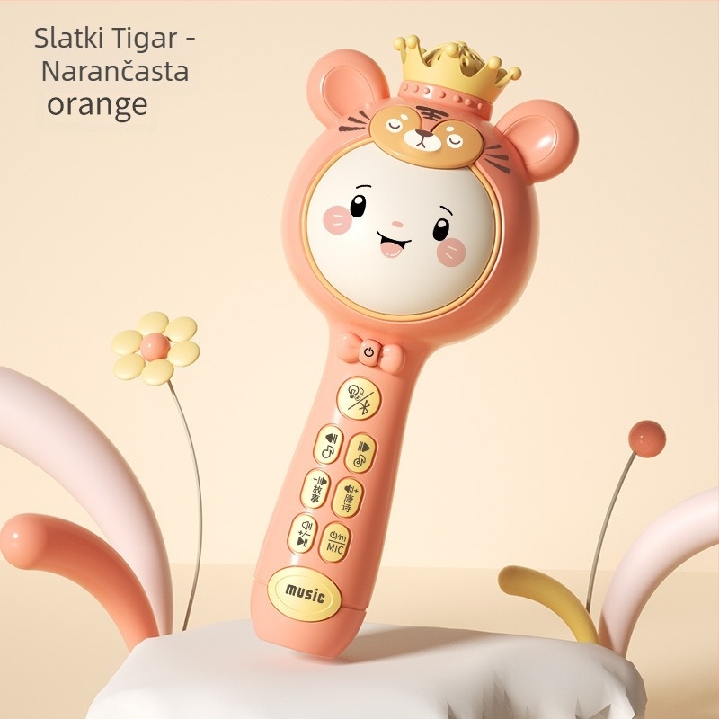Bežični dječji mikrofon-igračka s eho efektom, plastična konstrukcija, za djecu 4–6 godina, unisex, 3C certificirano