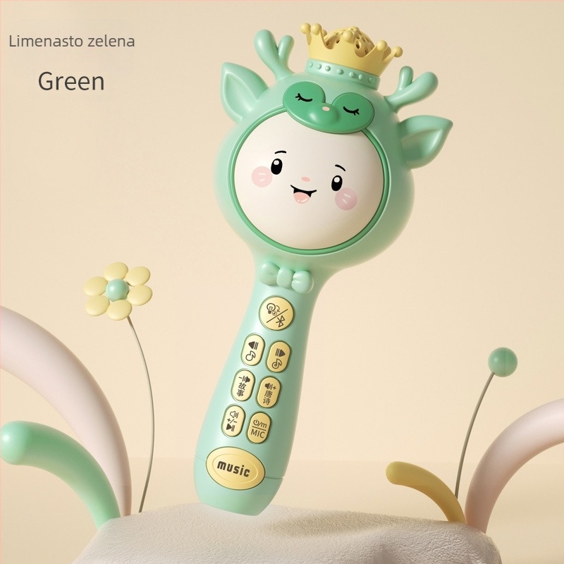 Bežični dječji mikrofon-igračka s eho efektom, plastična konstrukcija, za djecu 4–6 godina, unisex, 3C certificirano