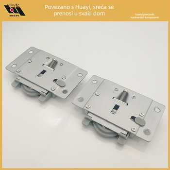 Težak kotačić za klizna vrata ormara, od aluminijske legure, vanjski promjer 1236 mm, promjer osovine 1220 mm, radijus kanala za uže 215 mm, nosivost 100 kg