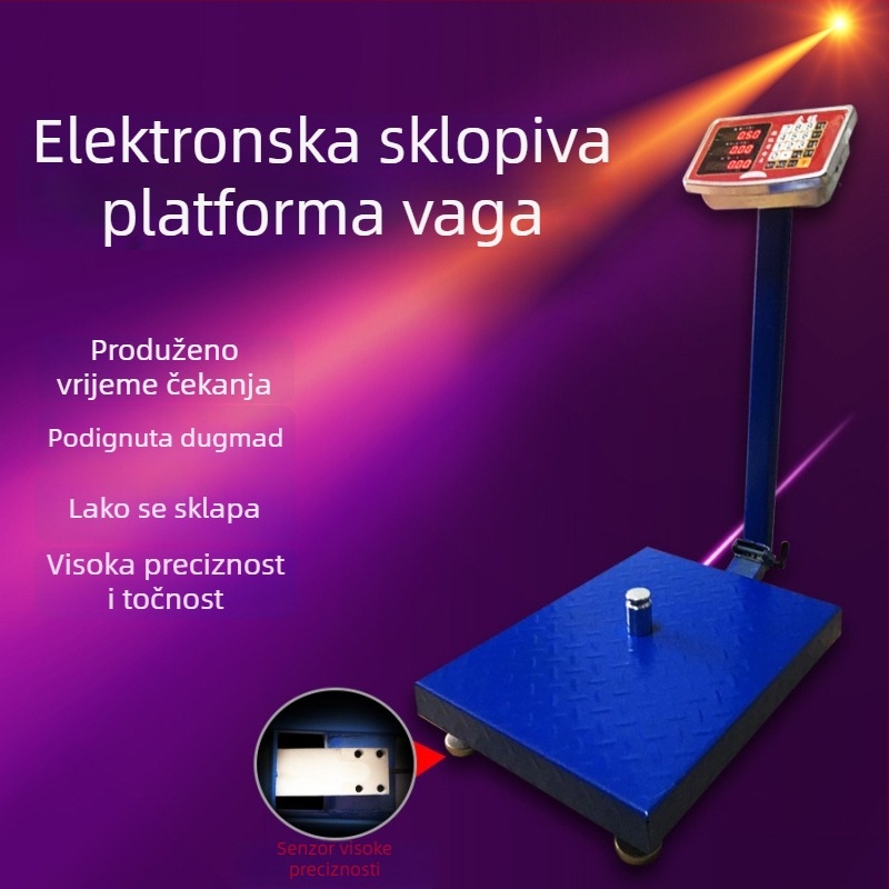 Jinwang TCS elektronička platformska vaga, 0–200 kg, dvostruko napajanje