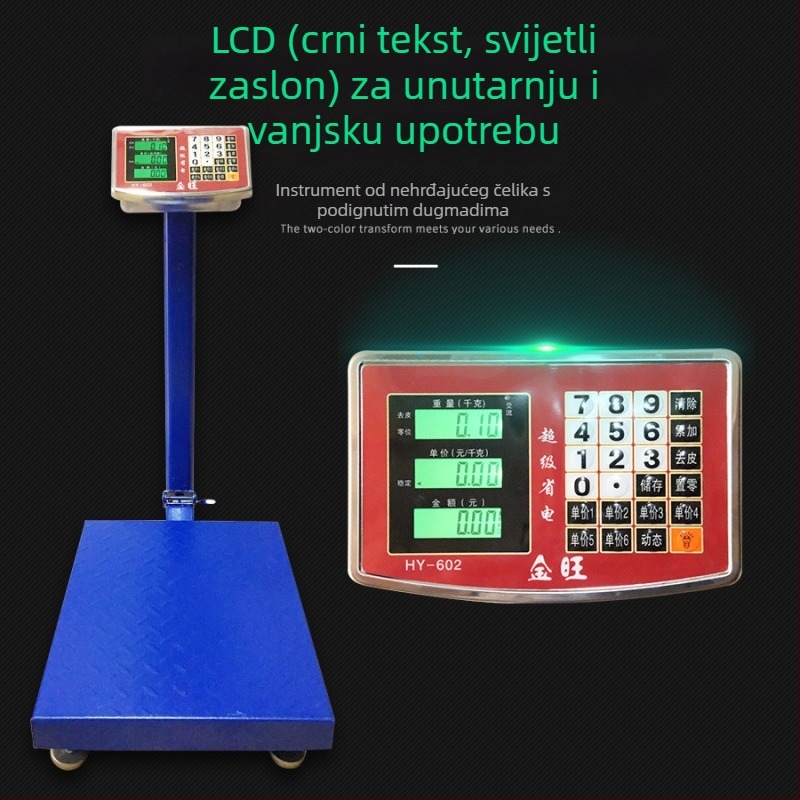 Jinwang TCS elektronička platformska vaga, 0–200 kg, dvostruko napajanje