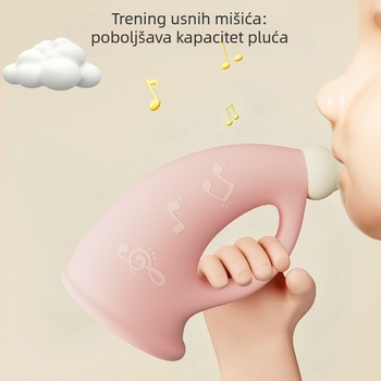 Glazbena igračka za rano obrazovanje - plastika; razvija hvatanje i osjetilnost; pakiranje: individualna kutija; prikladno za djecu od 0 do 3 godine