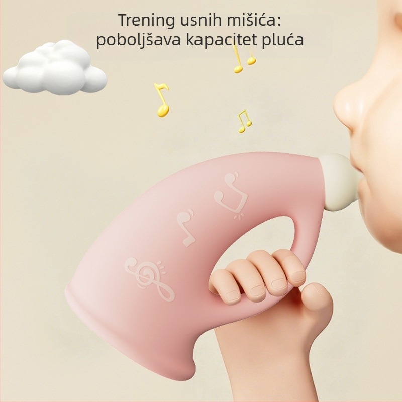Glazbena igračka za rano obrazovanje - plastika; razvija hvatanje i osjetilnost; pakiranje: individualna kutija; prikladno za djecu od 0 do 3 godine