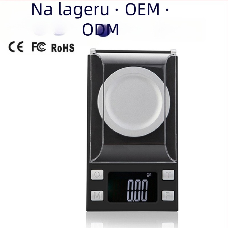 Smatrač za nakit DGGY-118, preciznost 0.001 g, raspon 0.005–100 g, elektronički, ABS plastika, mjerenje karata