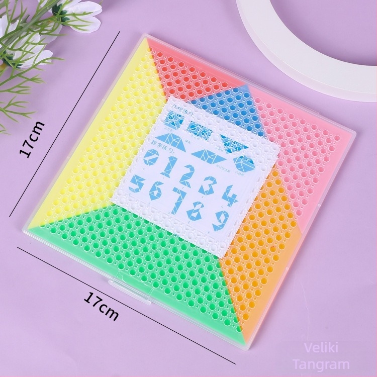 Magnetski plastični tangram slagalica za djecu, edukativna kognitivna igra, mogućnost DIY s OEM logotipom, uzrast 4–6 godina