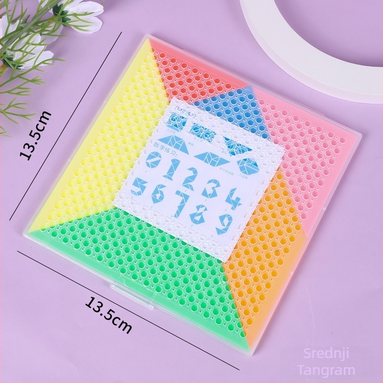 Magnetski plastični tangram slagalica za djecu, edukativna kognitivna igra, mogućnost DIY s OEM logotipom, uzrast 4–6 godina