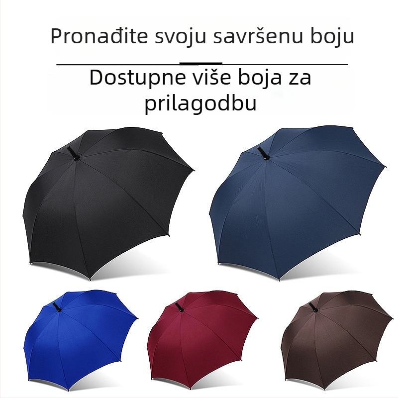 Reklamni kišobran s prilagođenim logom, sklopivi parasol, 8 rebara od željeza, 190T tkanina, UPF >50