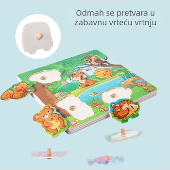 Puzle avion za djecu - hvatalni puzzle za koordinaciju ruke i oka - Moody Bear - papirni materijal - prilagodljiv uzorak - za djecu 4-6 godina