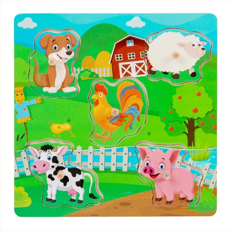 Puzle avion za djecu - hvatalni puzzle za koordinaciju ruke i oka - Moody Bear - papirni materijal - prilagodljiv uzorak - za djecu 4-6 godina