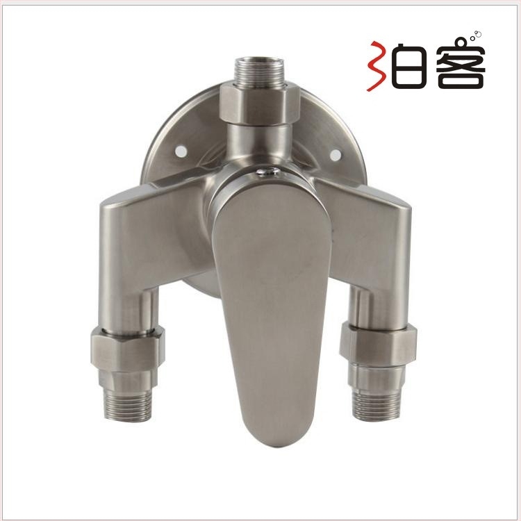 304 nehrđajući čelik, zidni miješalica za toplu i hladnu vodu za kupaonicu i tuš, keramički jezgreni ventil