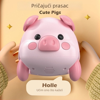 Interaktivna edukativna igračka za dojenčad — puzajući prasac s dodirnom senzom, pričama i glazbom (plastika, litijska baterija, za uzrast 0–3)