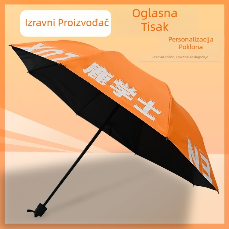 Sunčanik s prilagođenim logotipom – potpuno printanje, ručno otvaranje zatvaranje, okvir s 8 krakova, Vinyl 190T tkanina, UV zaštita UPF30+
