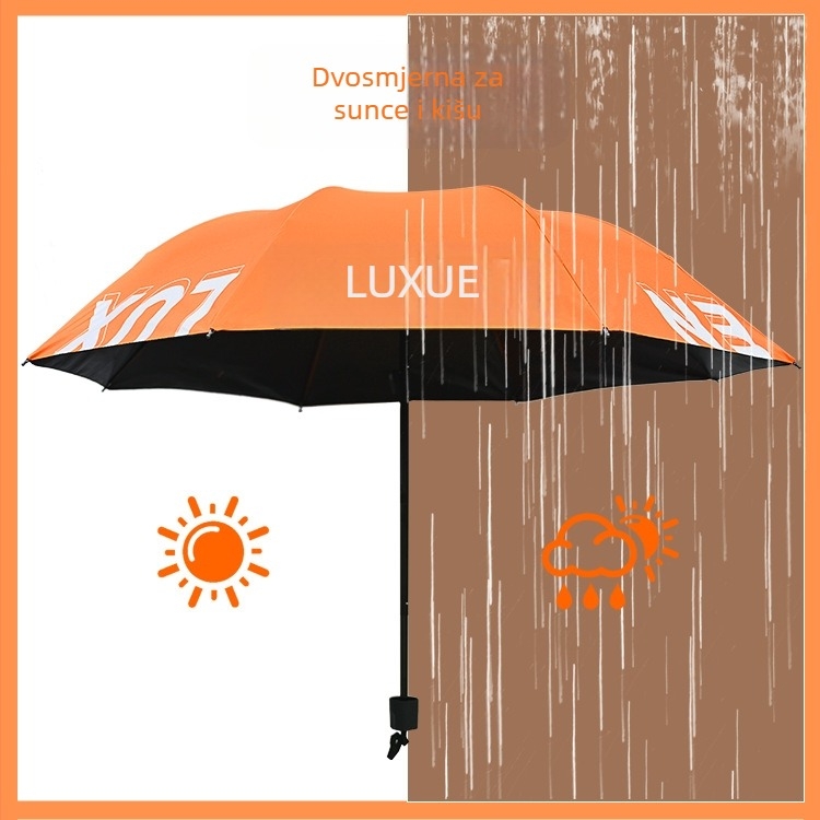 Sunčanik s prilagođenim logotipom – potpuno printanje, ručno otvaranje zatvaranje, okvir s 8 krakova, Vinyl 190T tkanina, UV zaštita UPF30+