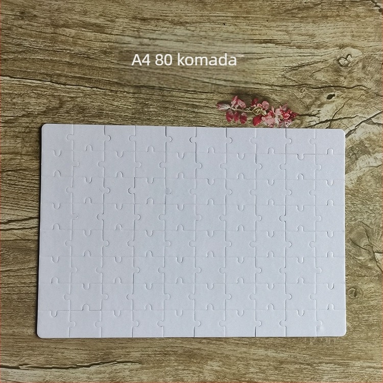Papirnati ravni puzzle s prilagodljivim sublimacijskim prijenosom topline za DIY foto koláž