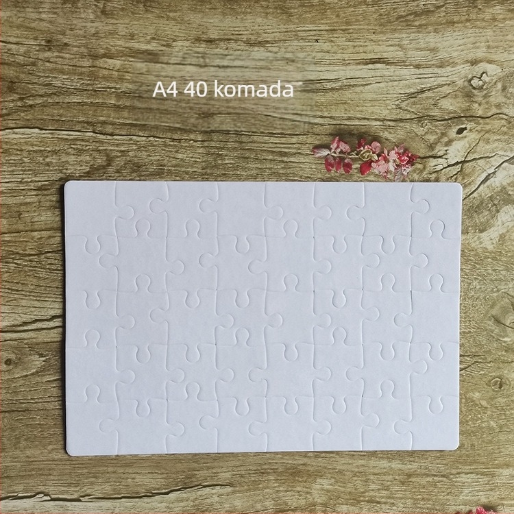 Papirnati ravni puzzle s prilagodljivim sublimacijskim prijenosom topline za DIY foto koláž
