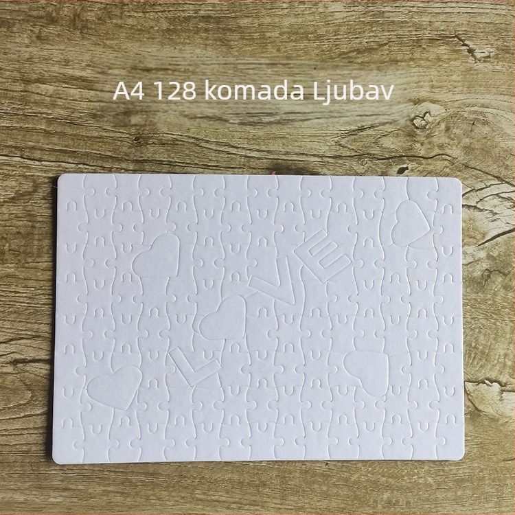 Papirnati ravni puzzle s prilagodljivim sublimacijskim prijenosom topline za DIY foto koláž