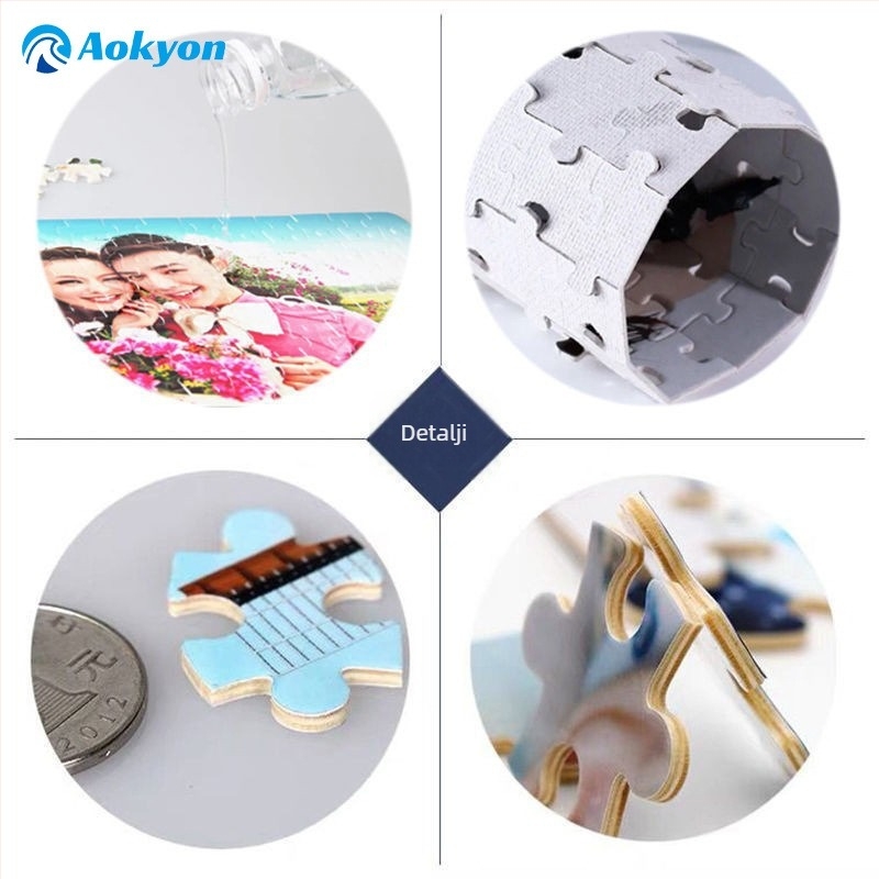 Papirnati ravni puzzle s prilagodljivim sublimacijskim prijenosom topline za DIY foto koláž