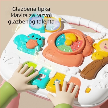 Dječja edukativna igračka: Mini pametan stol s volanom, interaktivna glazba i igre roditelj-dijete