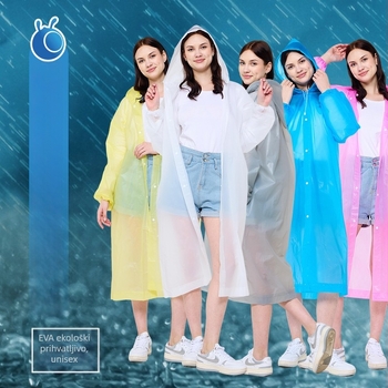 EVA kišni pončo za odrasle, višekratna upotreba, pogodno za planinarenje i rafting, standardna debljina, mogućnost tiskanja logotipa